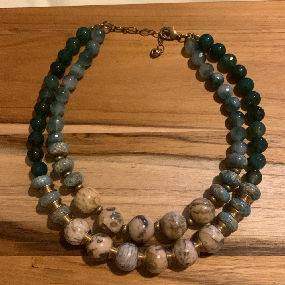 Beaded necklace.